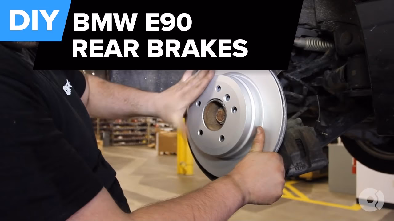 What should I do if my BMW E90 has a bad brake rotor?