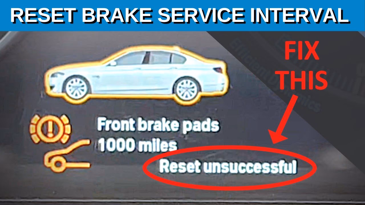How do I Reset my iDrive brake wear indicators?