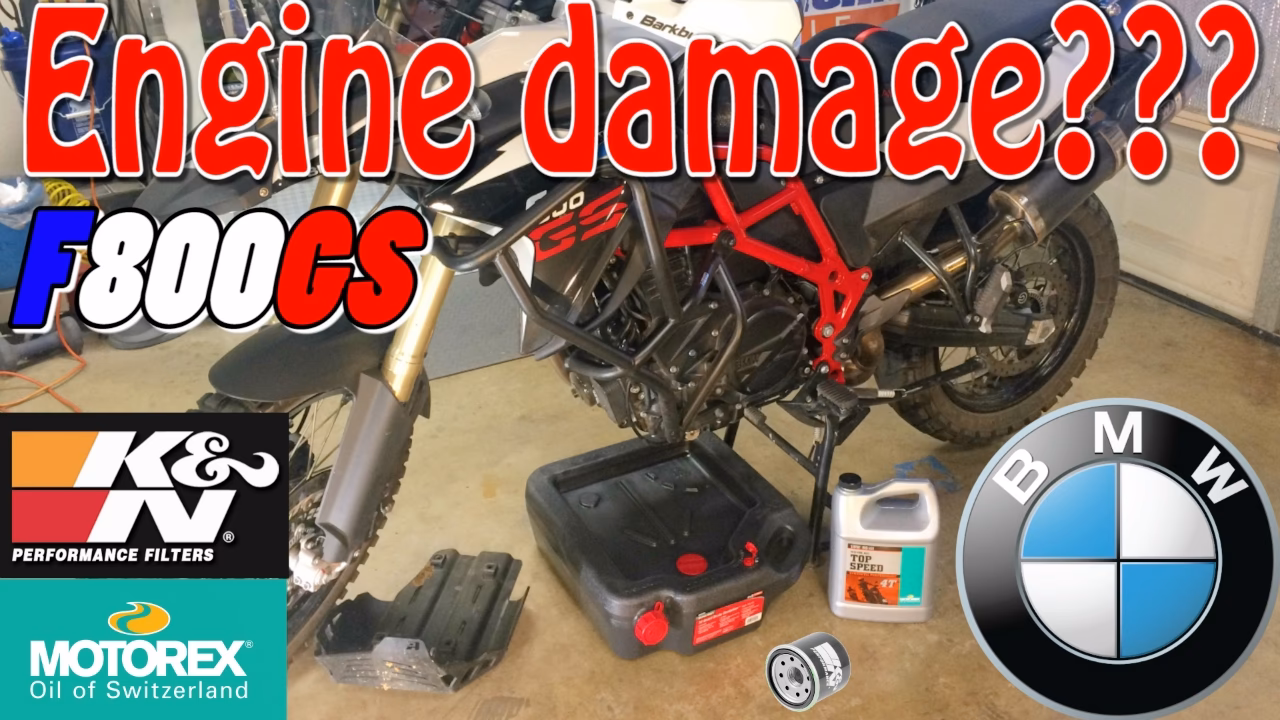 Can too much oil damage a BMW F800GS?