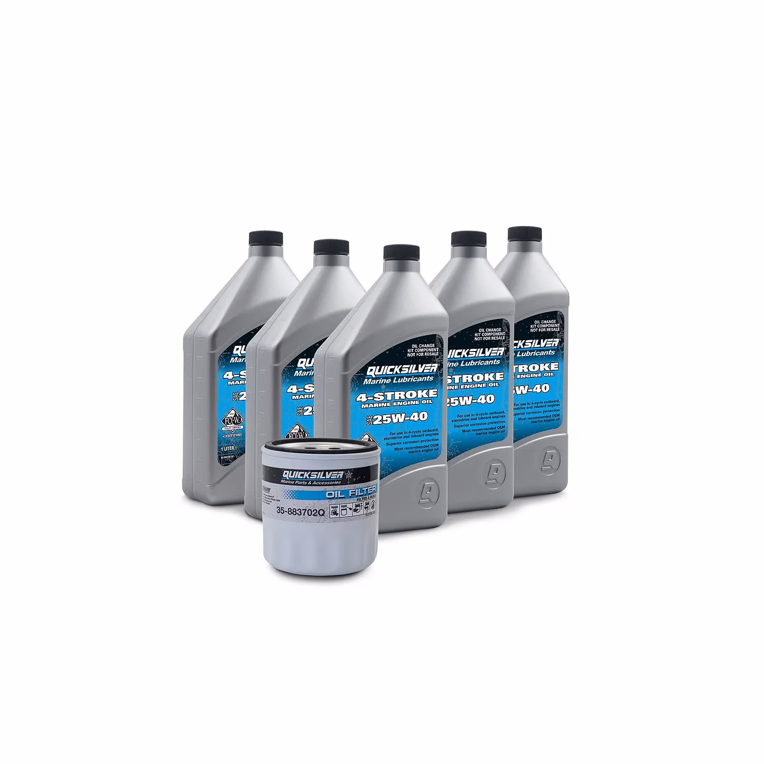 How do you change the engine oil on a boat?