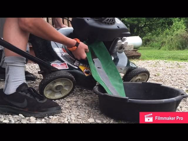 How do you clean a lawn mower?