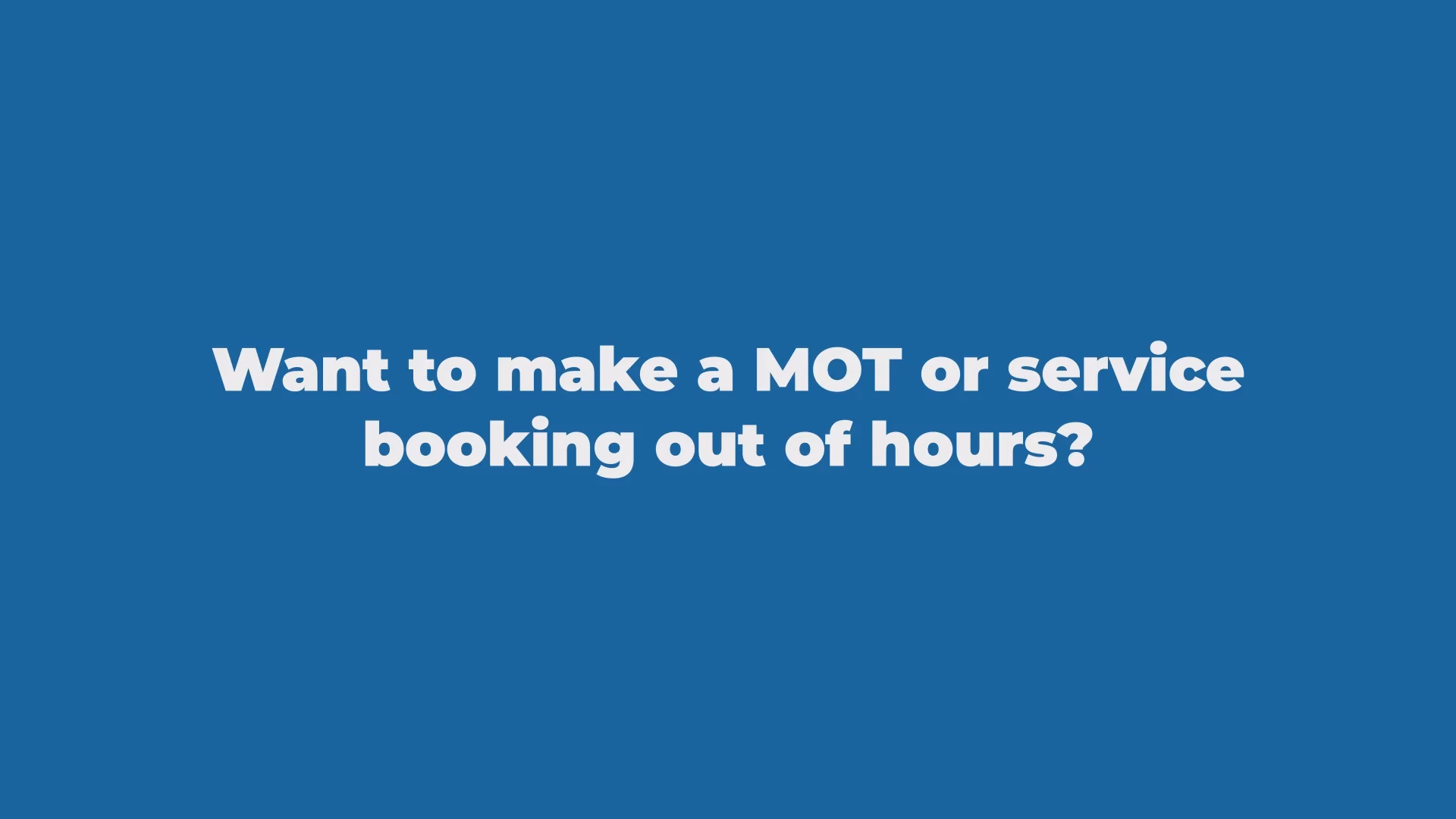 Where can I book a MOT in Middlewich?