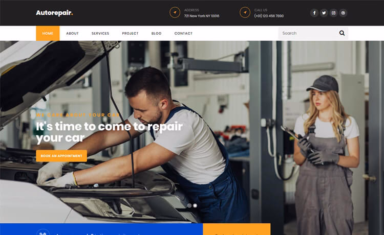 What are the best auto servicing Bootstrap 5 templates?
