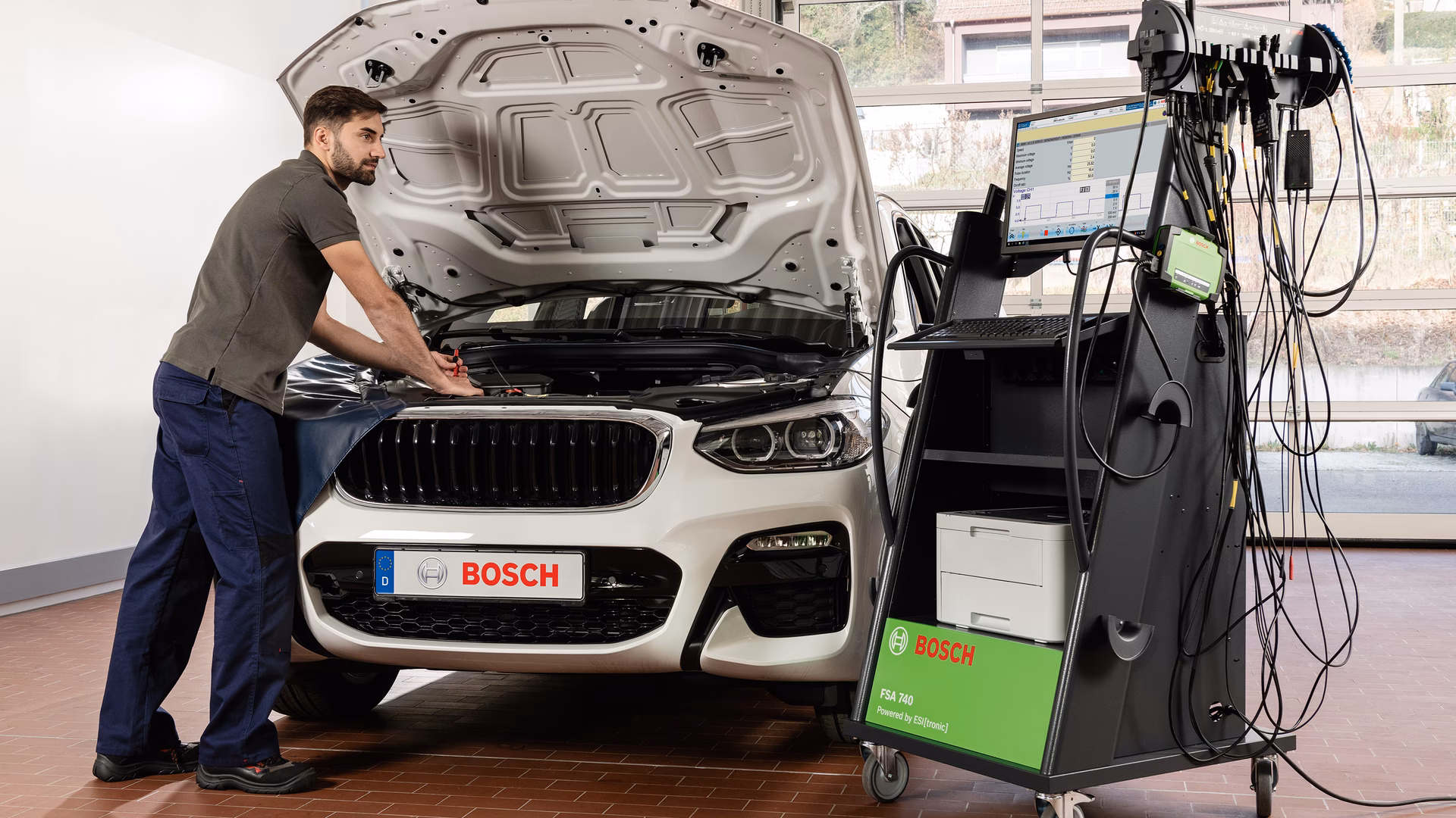 Who uses Bosch diagnostic solutions?