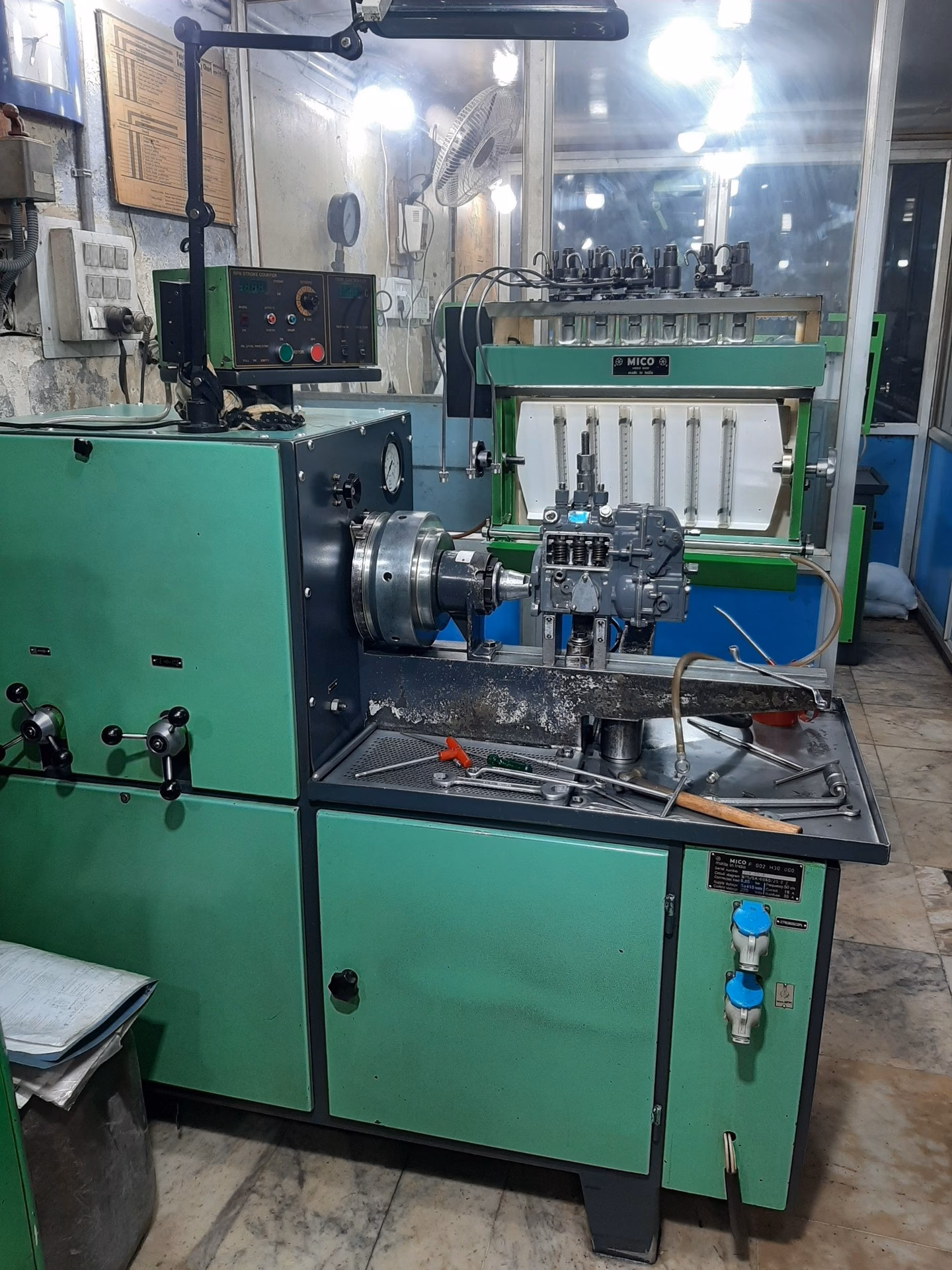 Who makes Bosch test benches?