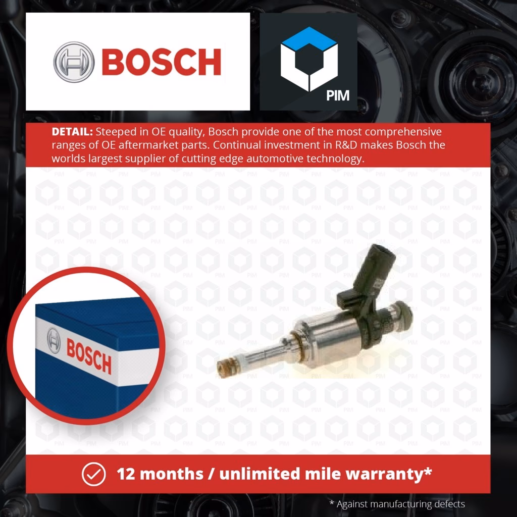 How many Bosch fuel injectors are left in stock?