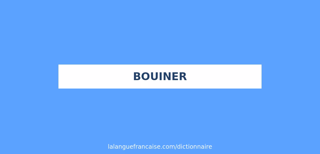 Quelle est l’origine du mot bouiner ?