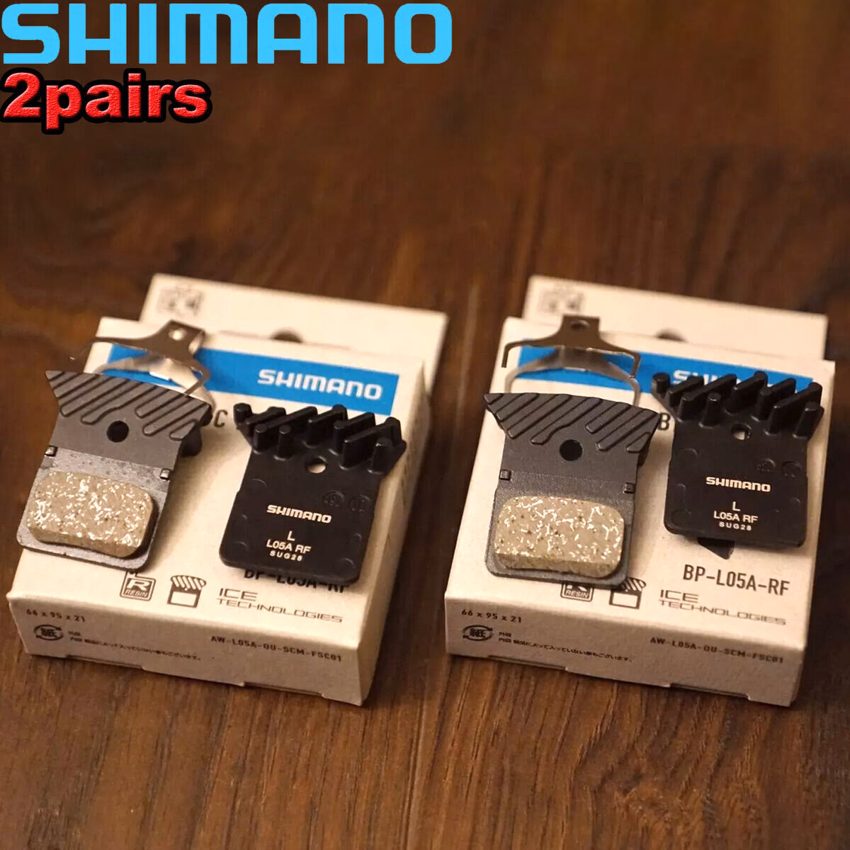What are Shimano l05a disc brake pads made of?