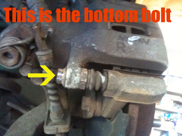 Can a stripped bolt on a brake caliper be removed?