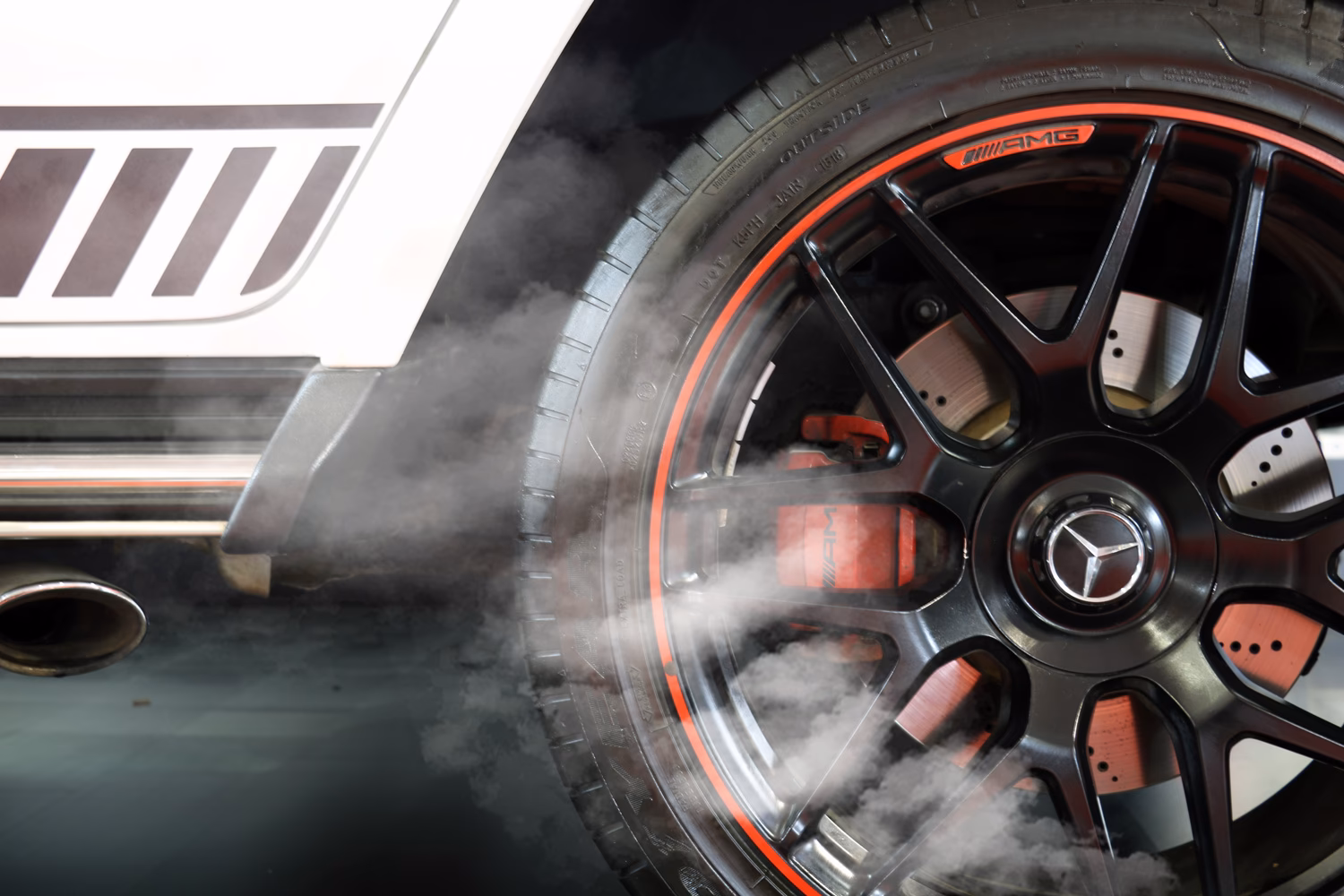 What does a burning brake smell mean?