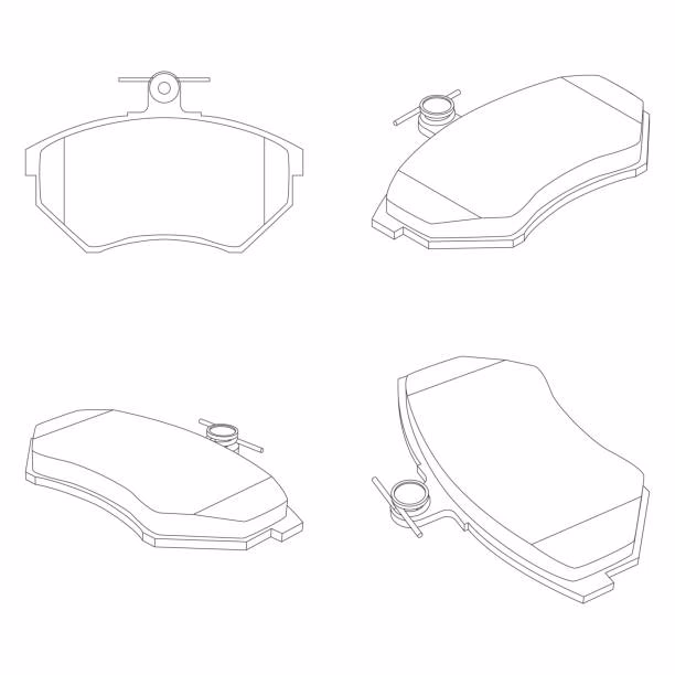How many brake pad stock illustrations and vector graphics are there?
