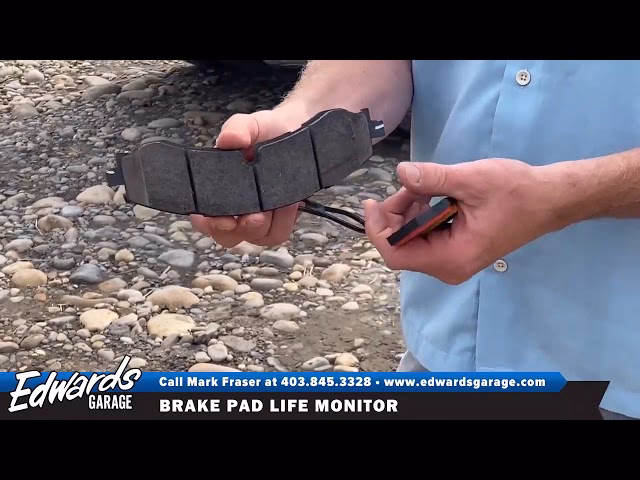 What is a brake pad life monitor?