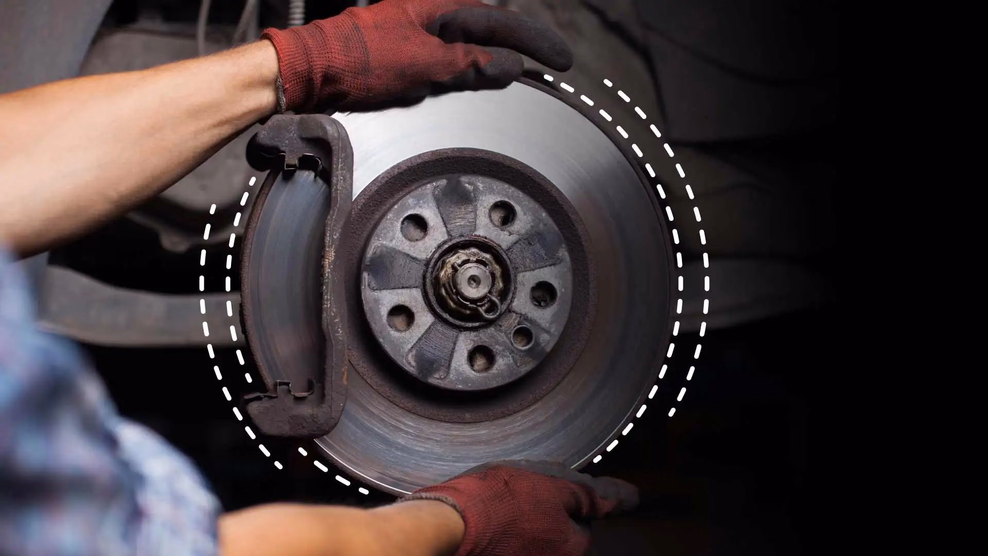 How to perform a burnishing procedure with brake pads?