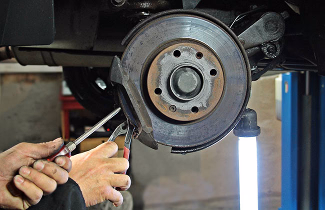 How are brake pads fitted?