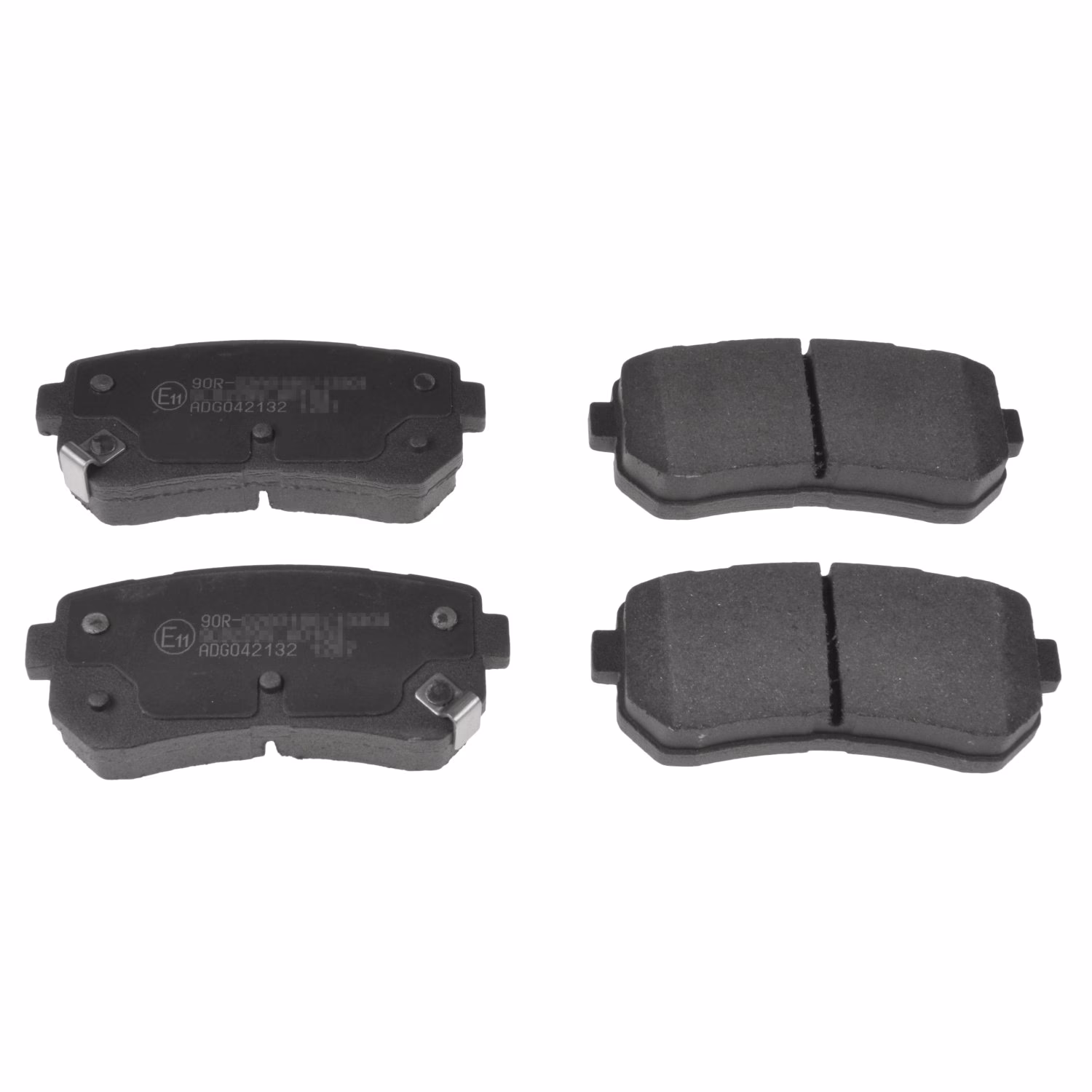 Do Picanto front brake pads come with horseshoe fixing clips?