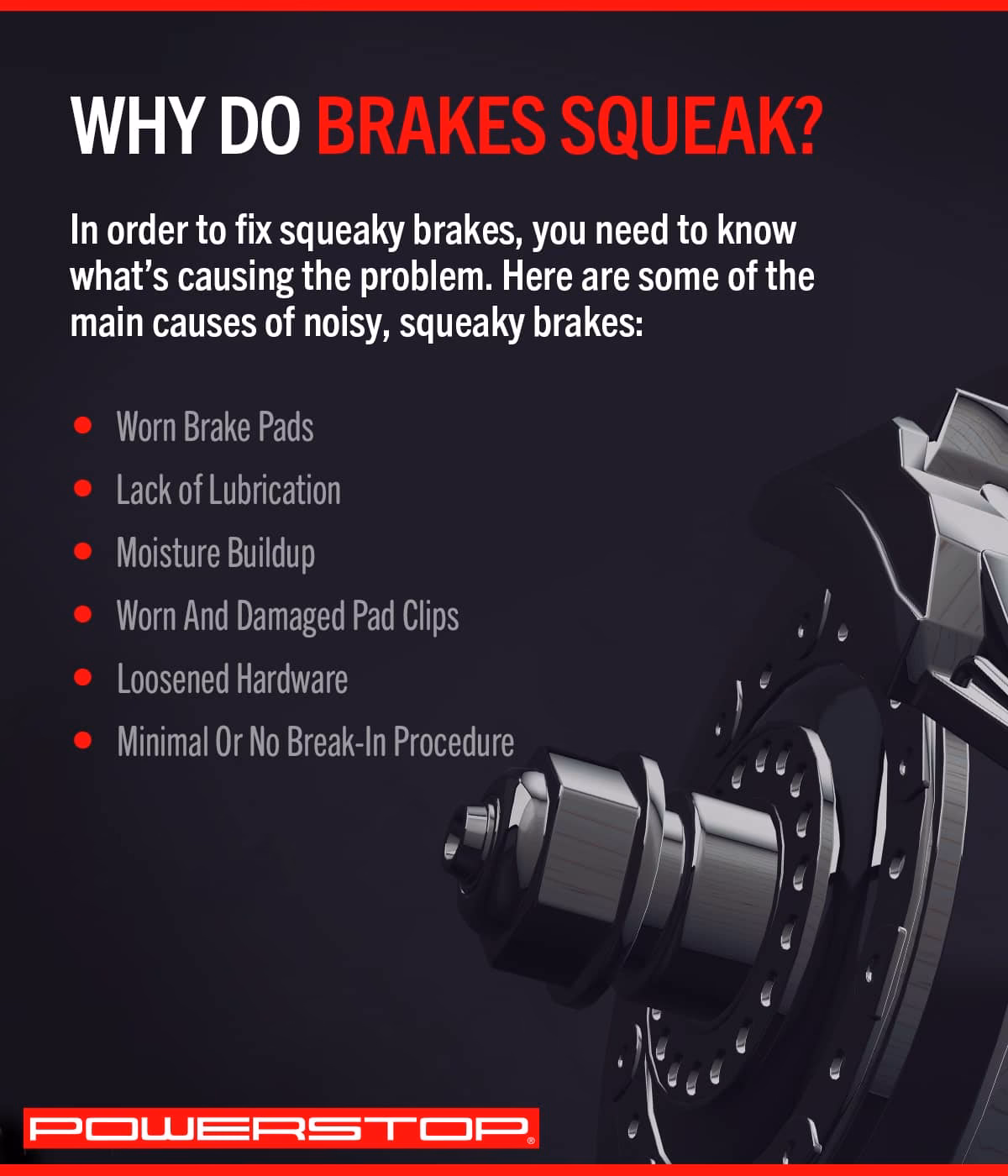 Why does my rotor Squeak if the break pads are not engaged?