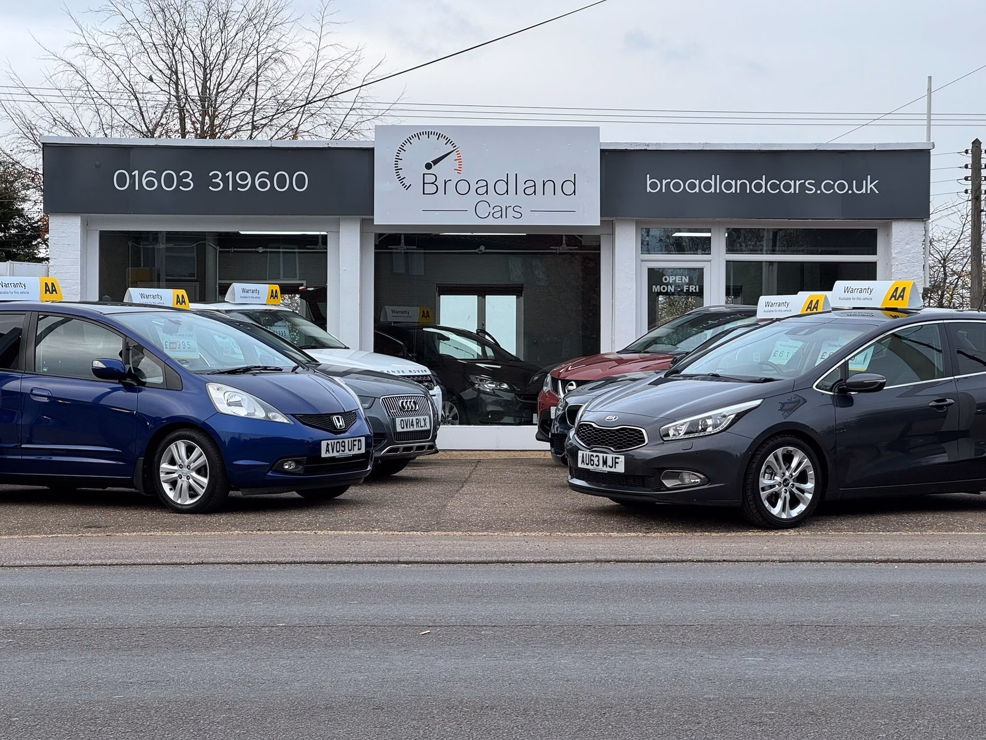 What services does Broadland cars offer?