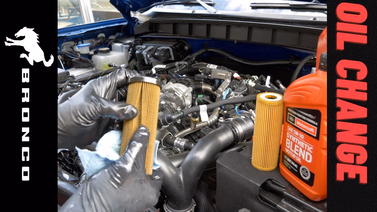 How does a Ford Bronco oil change work?