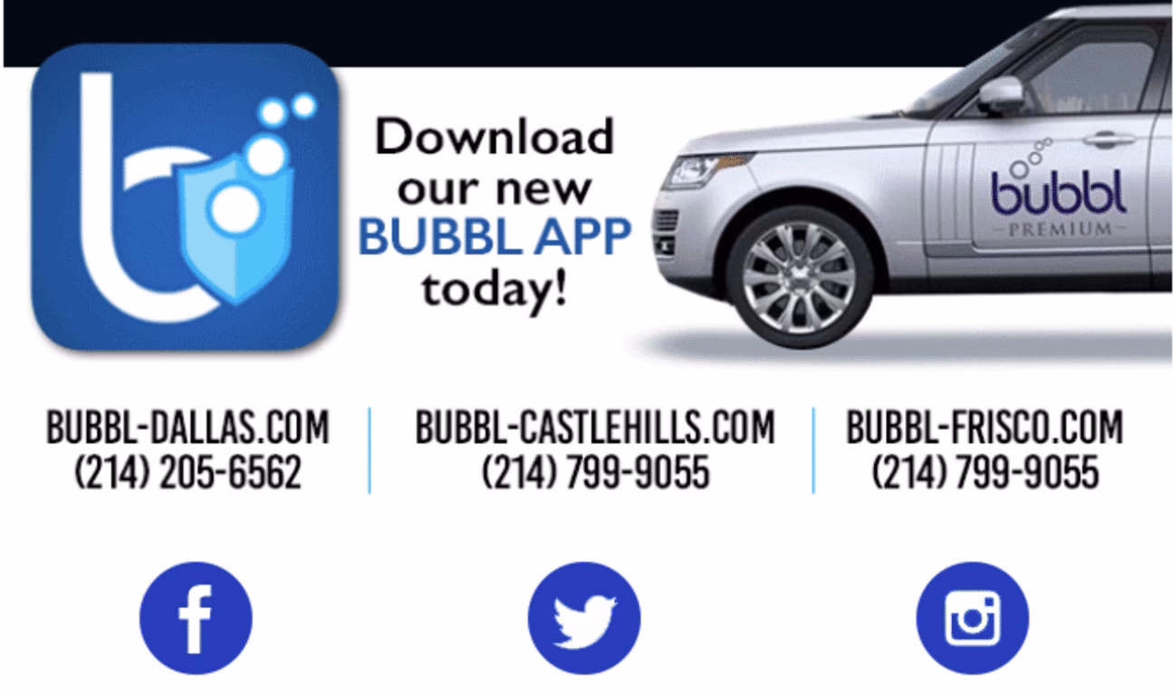 Are bubbles a good car wash & detailing service?