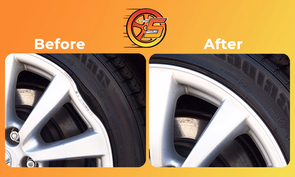 How to fix a buckled alloy wheel rim?