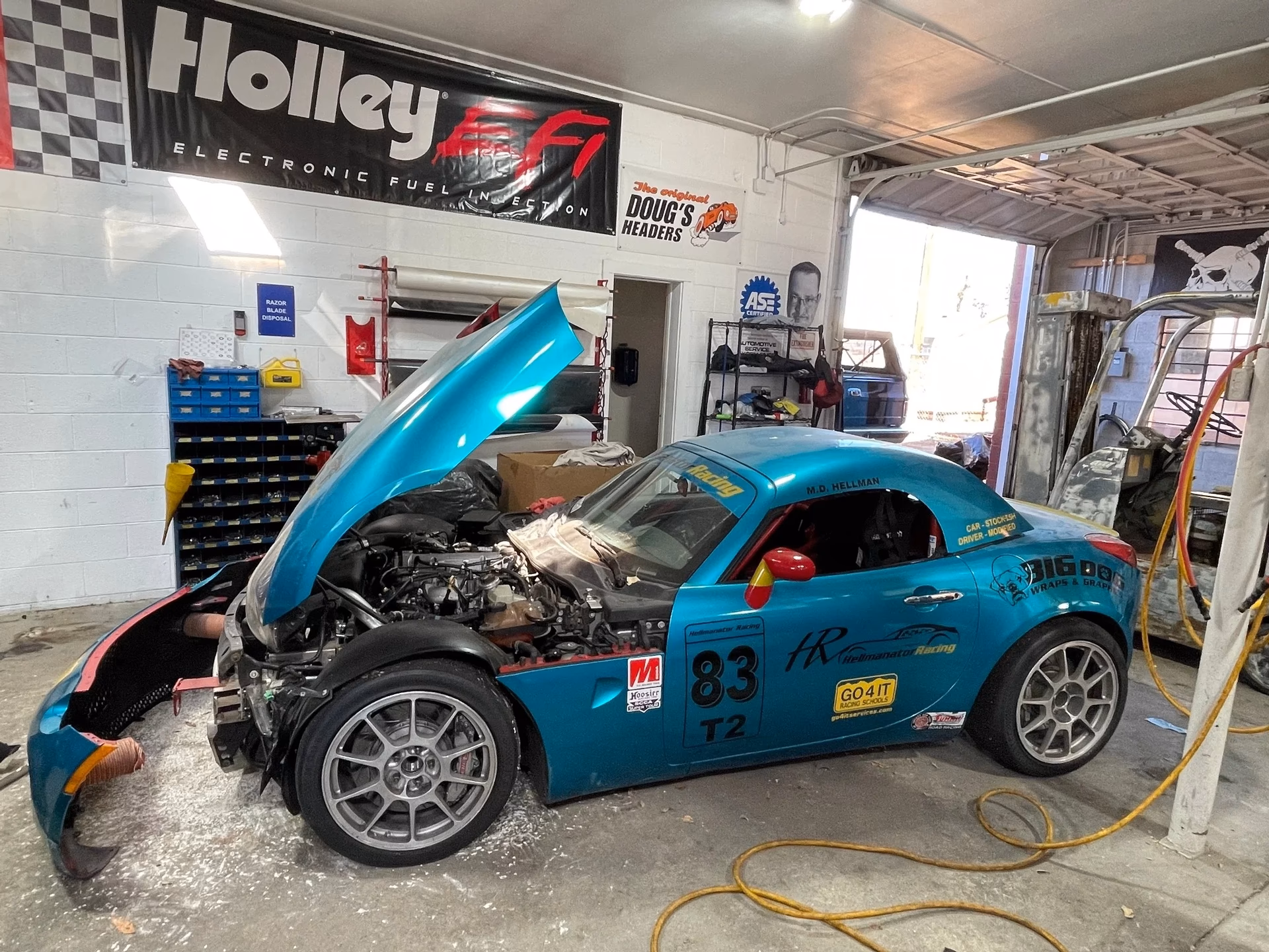 How to fix a bullet hole in a car?