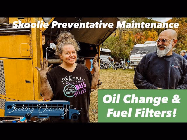 Why is oil change important in a bus?