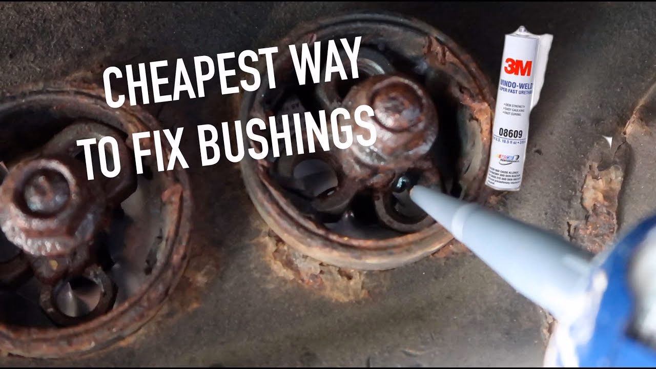 How do bushes work in a car suspension?