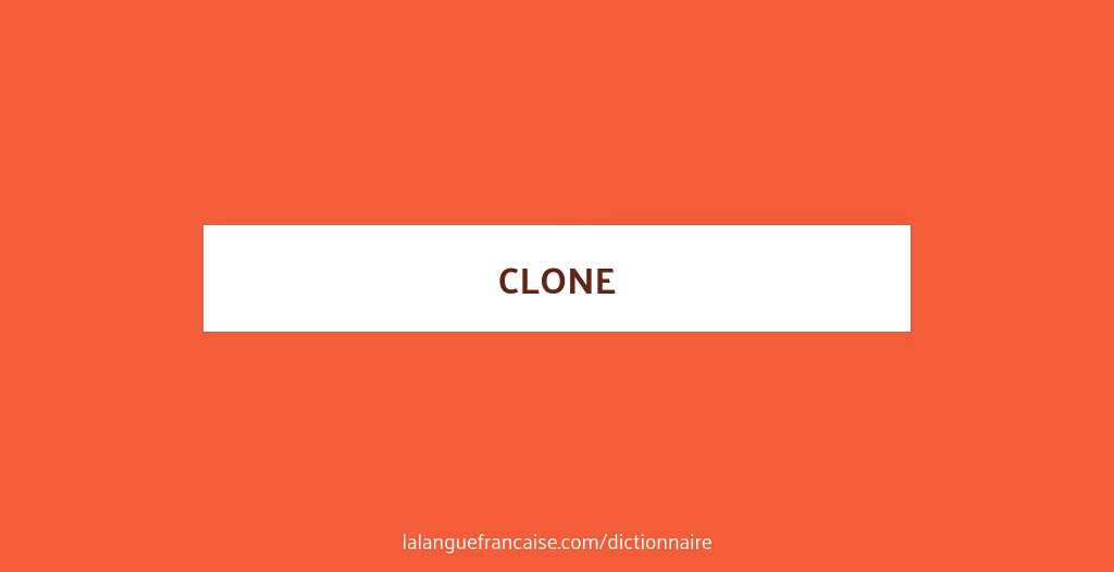 Qu'est-ce que ça veut dire un clone ?