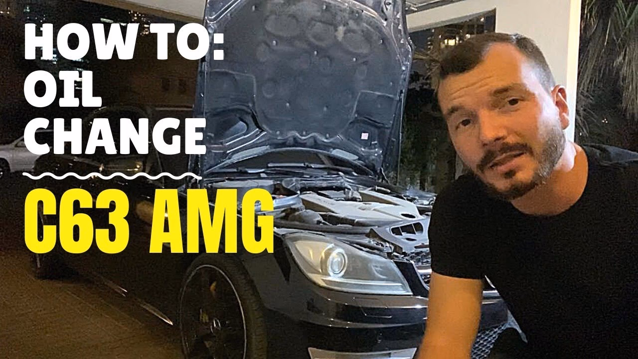 How much oil does a Mercedes-Benz C63 AMG take?