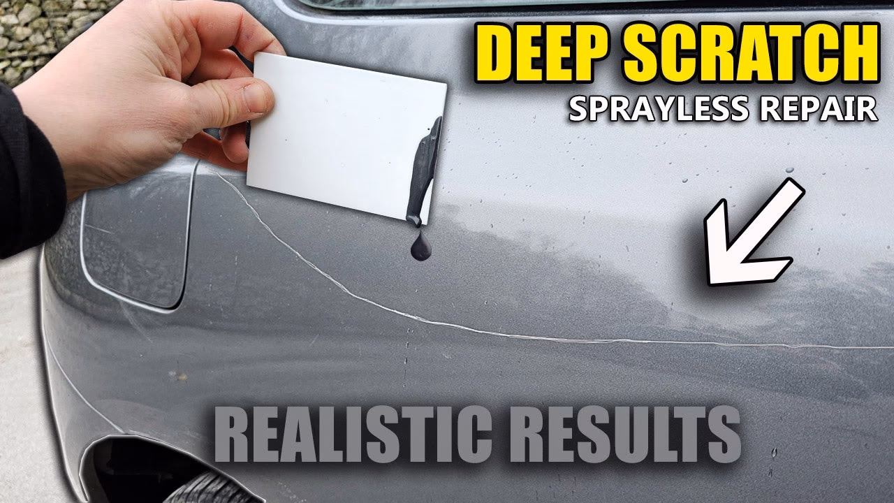 How to repair a scratch in the paint of a car?