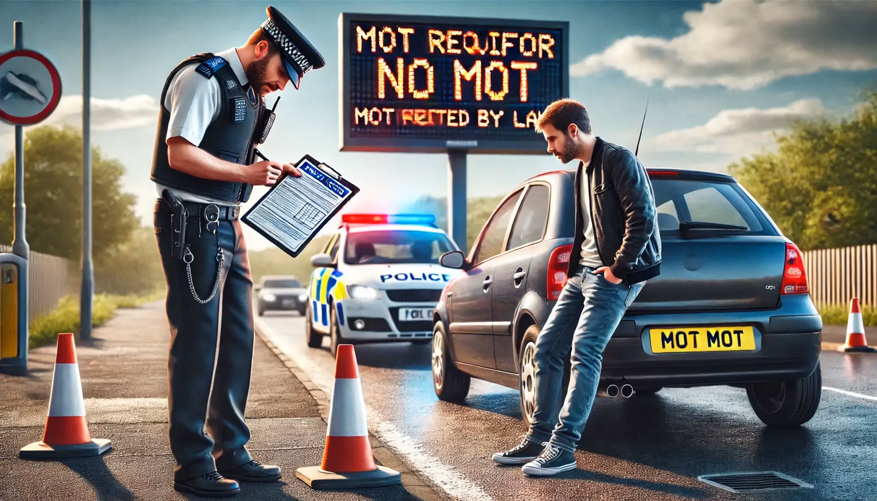 Does driving without an MOT carry penalty points?