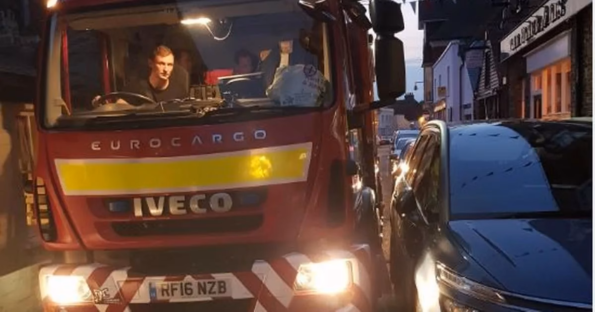 Should firefighters push their engines through a narrow road?
