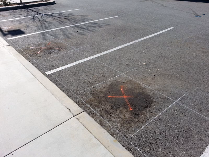 Can you use oil based paint on a parking lot?