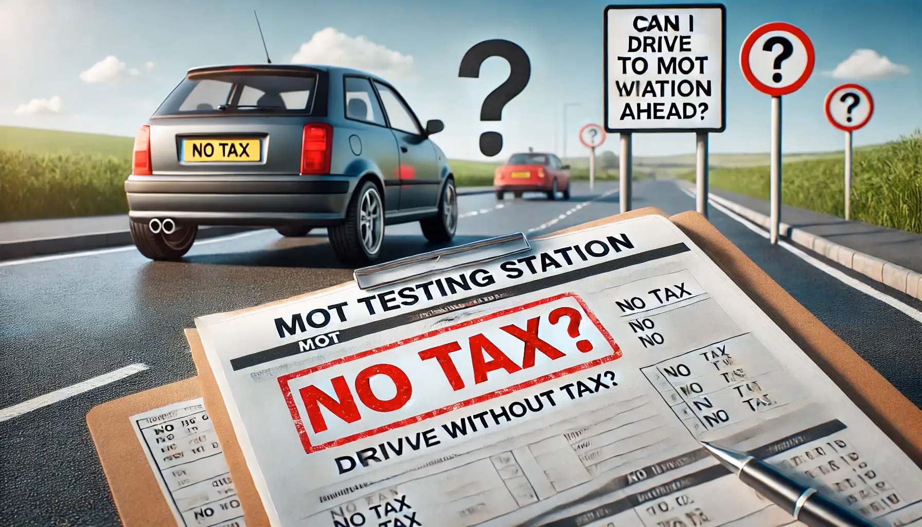Can You Drive an untaxed car to an MOT?