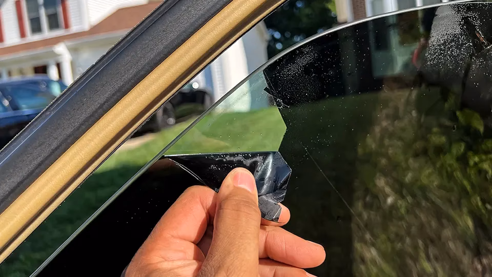 What happens if a car has tinted windows?