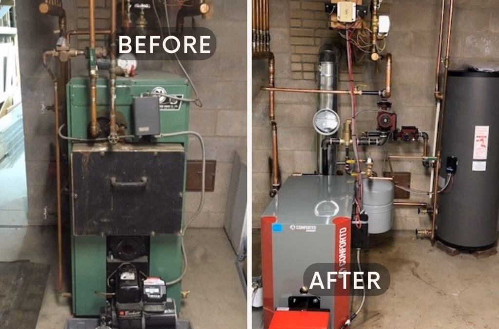 How do oil central heating systems work?