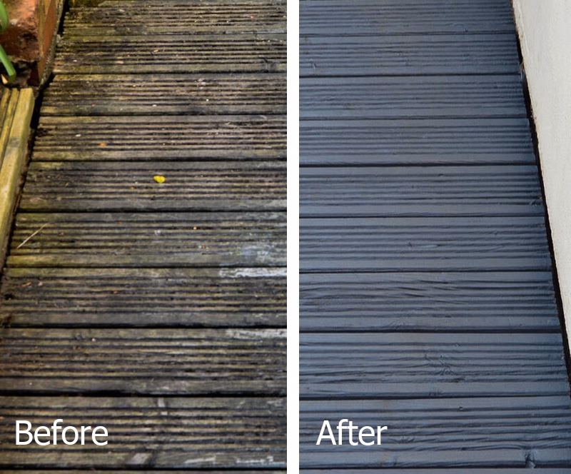 How do I change the colour of my decking?
