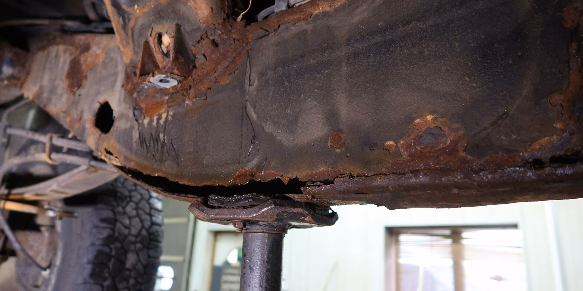 Can rust damage a car frame?