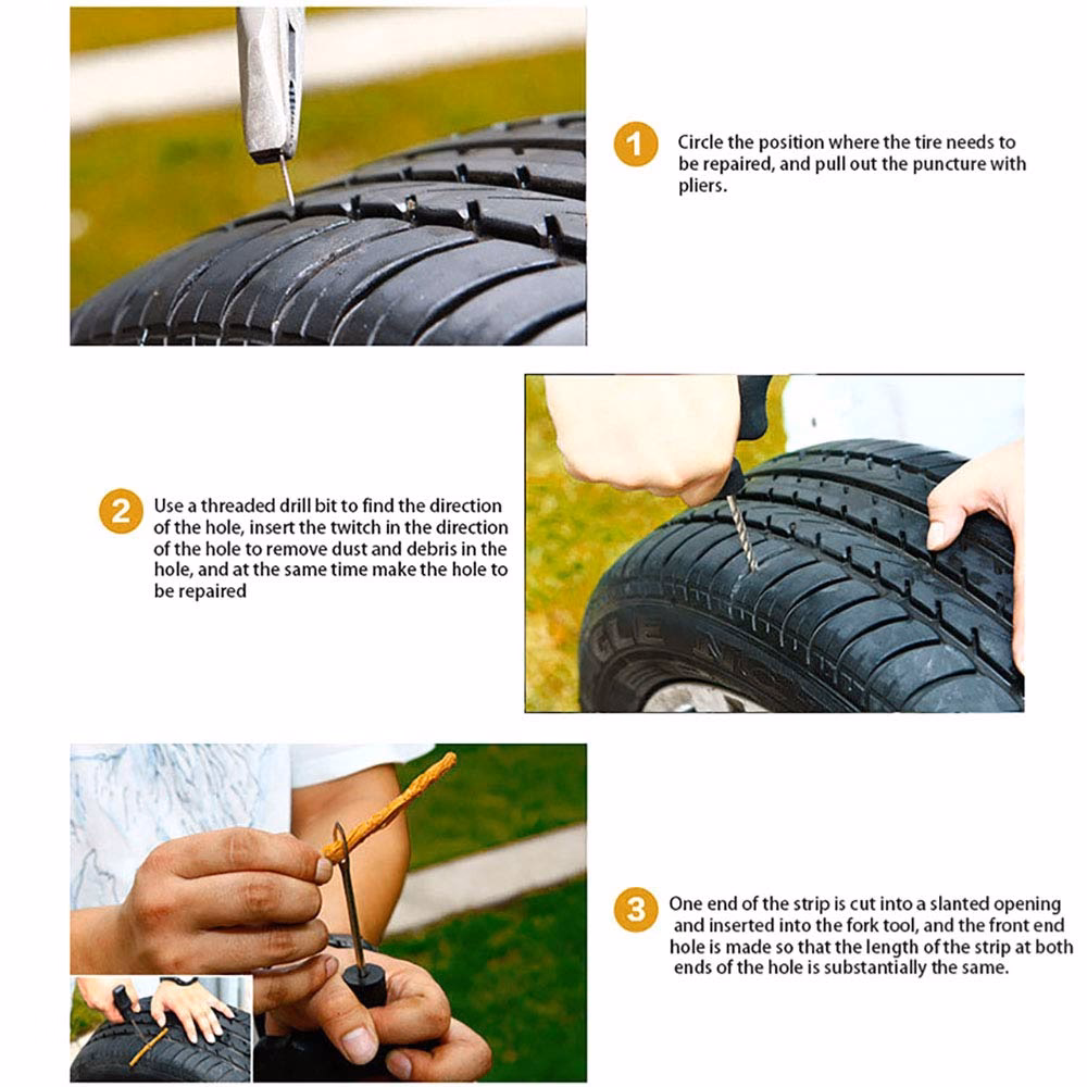 What is a string tyre puncture repair?