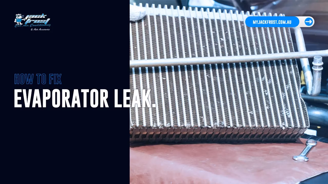 Can a leaking evaporator core be fixed?