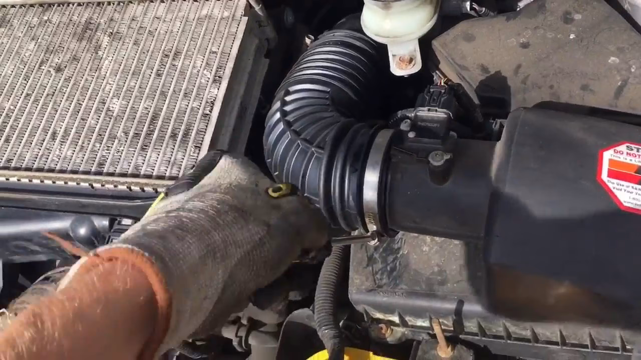 What is a cracked air intake hose?