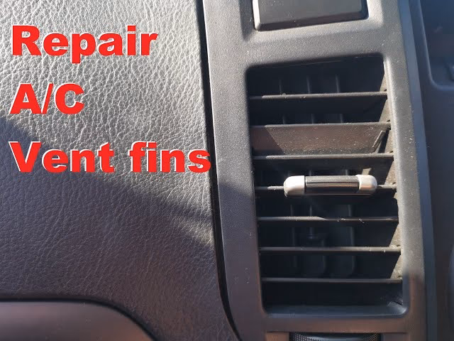 How do you install a vent on a car?