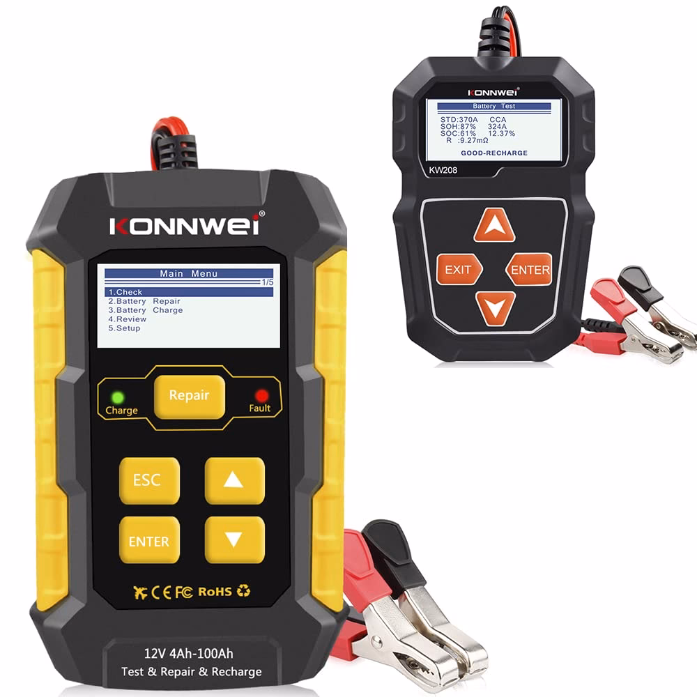What tools do you need to test a car battery?