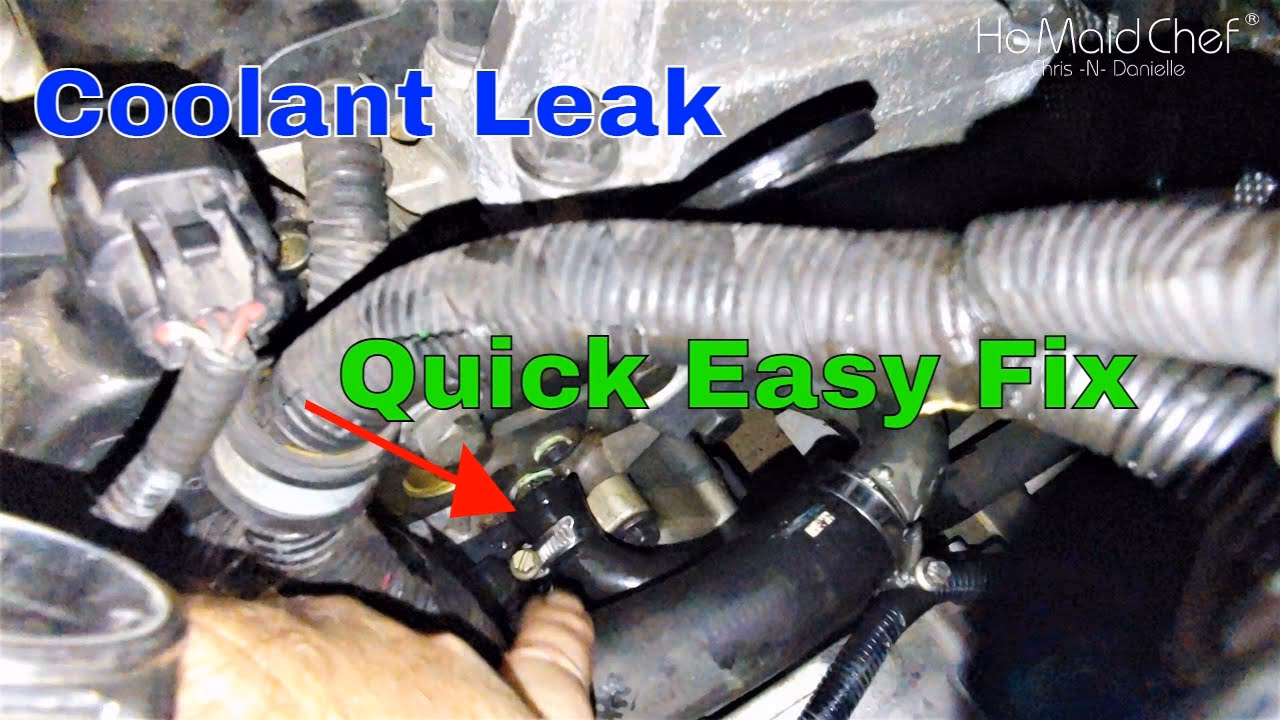 How do you fix a leaking radiator hose?