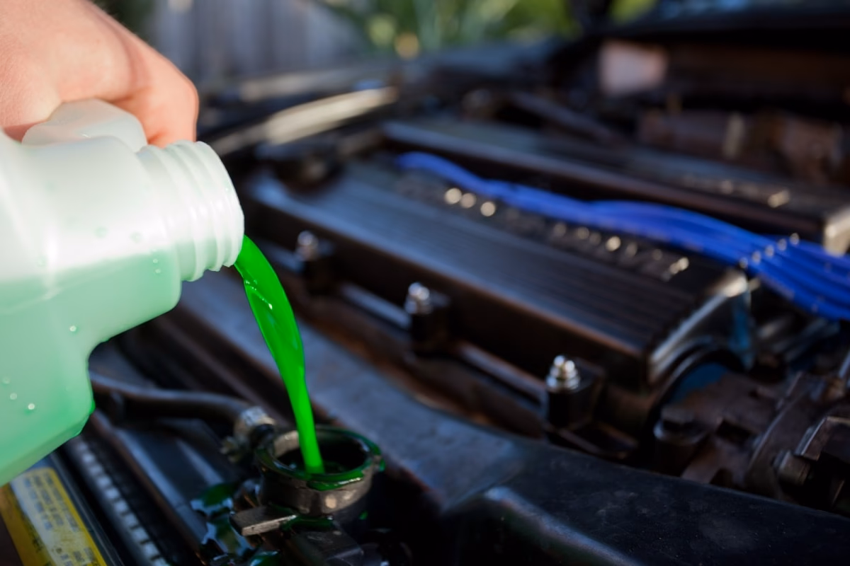 What is a coolant/antifreeze change?