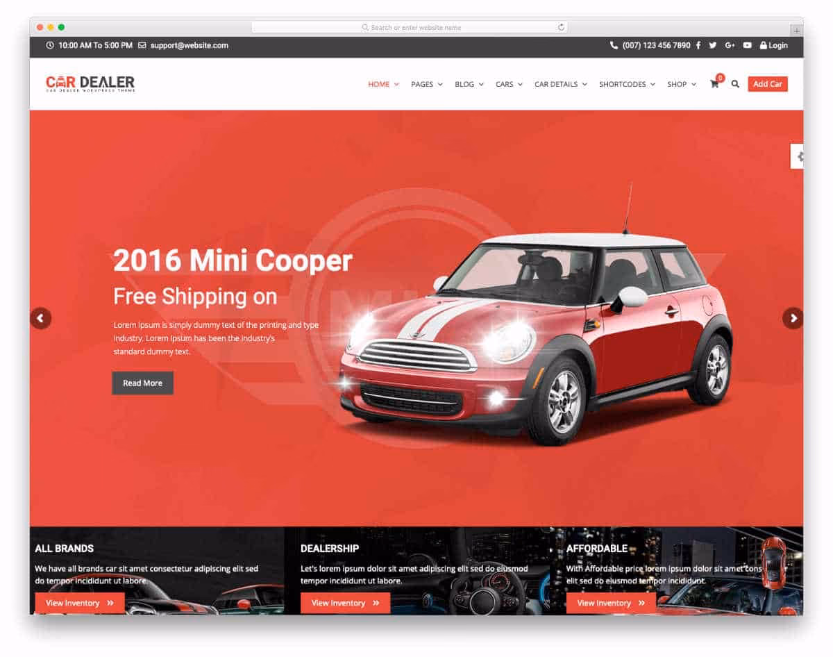 What makes a good car dealership website?
