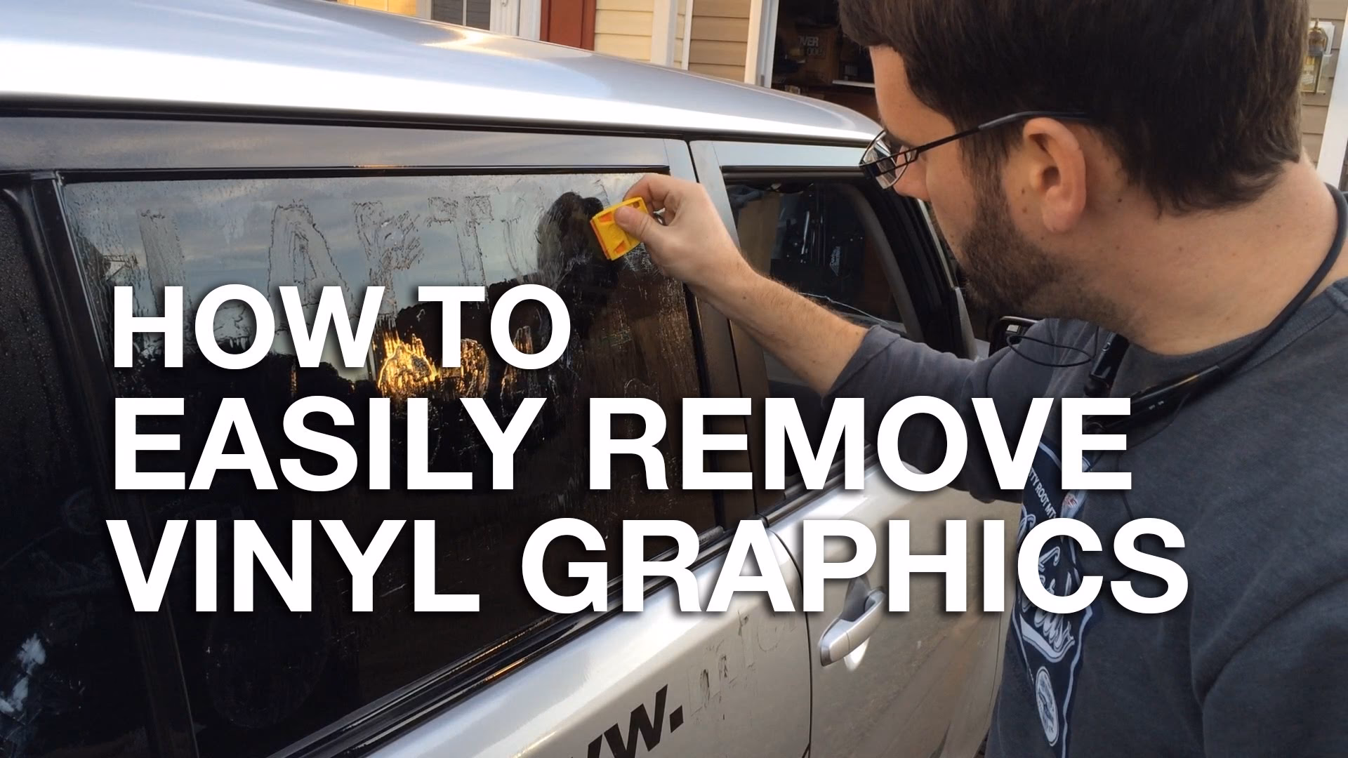 How do you remove a decal from a car?