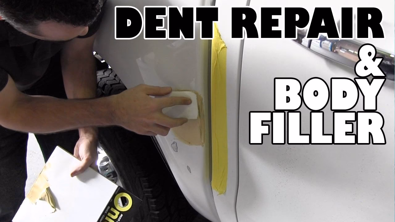 How to remove a dent from a car body filler?