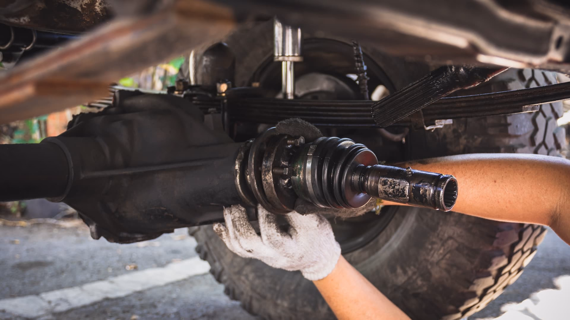 How do you fix a worn drive shaft?