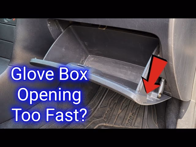 How do you fix a broken glove box latch?